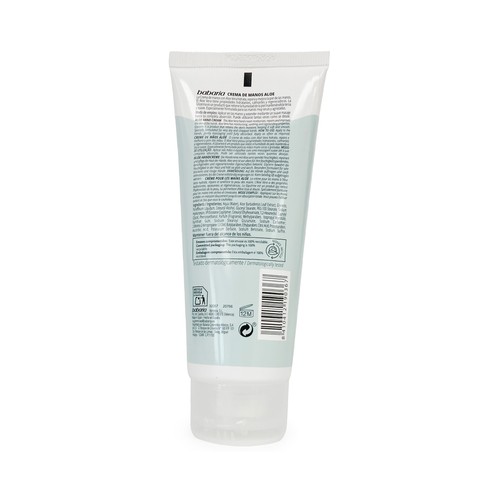 BABARIA Crema de manos hidrantante con aloe vera 100% puro 75 ml.