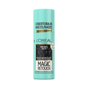 L´OREAL PARIS Magic retouch Tono 01 Negro Spray retocador de raices con cobertura temporal e instantánea de las canas.