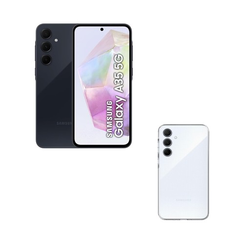SAMSUNG Galaxy A35 5G negro, 256GB + 8GB, móvil 17cm (6,6"). SM-A356BZKGEUB