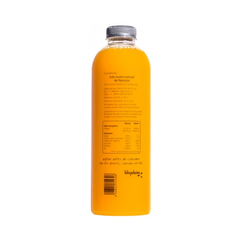 FELIXIA Zumo natural de naranja FELIXIA botella 1 l.