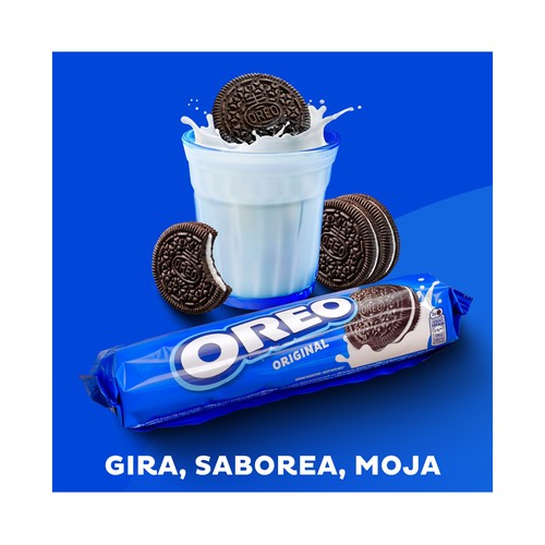 OREO Galletas de cacao rellenas de crema de vainilla 154 g.