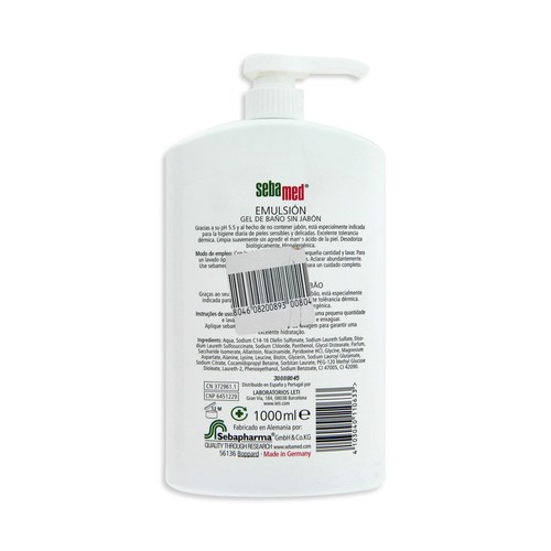 SEBAMED Emulsión de baño sin jabón SEBAMED 1000 ml.