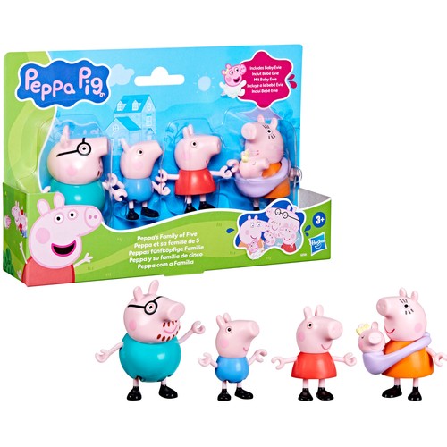 Peppa Pig Nuevo Pack Familiar 5 Figuras +3 Años HASBRO