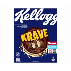 KELLOGG´S Cereales rellenos krave cookies & cream 375 g.
