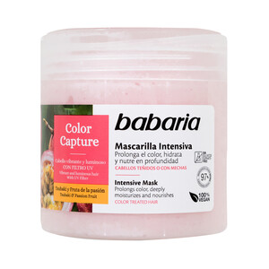 Imagen de BABARIA Color capture Mascarilla capilar hidratante intensiva, para cabellos teñidos o con mechas 400 ml.