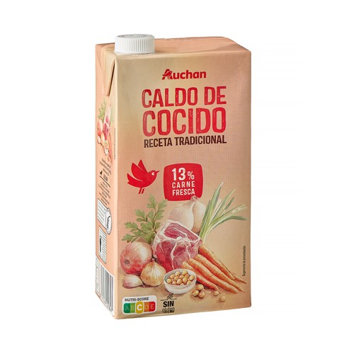 PRODUCTO ALCAMPO Caldo cocido 13% receta tradicional 1L