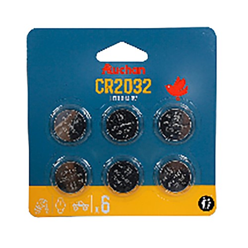 Pack de 6 pilas de litio premium, CR3032, ALCAMPO.