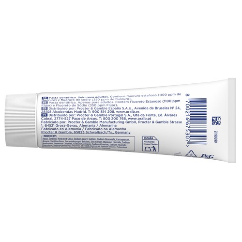 ORAL-B Advanced Pasta de dientes contra la sensibilidad, sabor menta fresca 75 ml.
