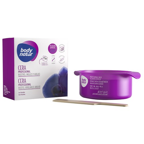 BODY NATUR Cera especial microondas, para rostro, ingles y axilas BODY NATUR 100 g.