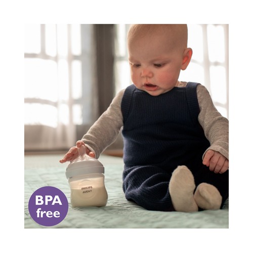 AVENT Natural response de Philips Biberón de 125 ml. con tetina flujo 2, para más de 0 meses.