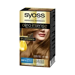 SYOSS Oleo intense Tinte de pelo de permanente tono 8-60 rubio miel.