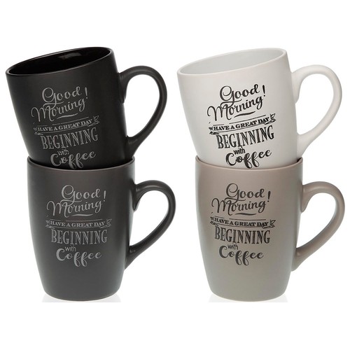 Taza de porcelana diseño Good Morning, VERSA.