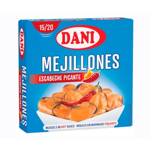 Imagen de DANI Mejillones en escabeche picantes 111 gr.