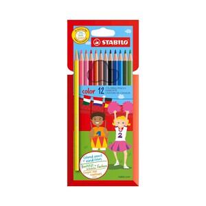 12 lápices de colores STABILO.