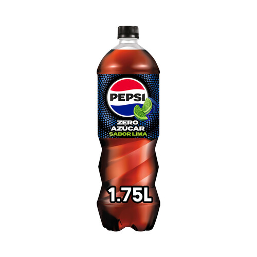 PEPSI MAX Refresco cola a la lima Zero azúcar  botella 1,75 l.