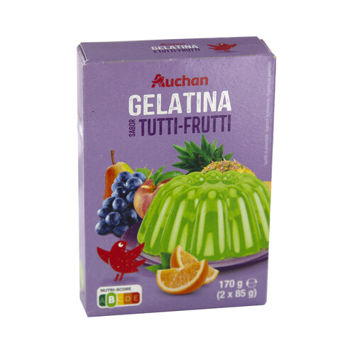 PRODUCTO ALCAMPO Gelatina sabor tutti-frutti 2 x 85 g.