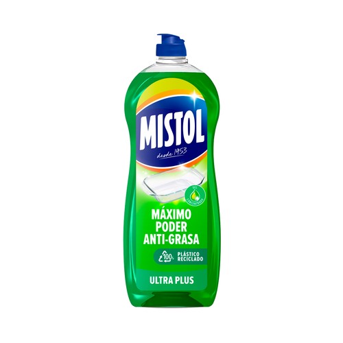 Detergente lavavajillas mano concentrado Ultra Plus MISTOL 650 ml.