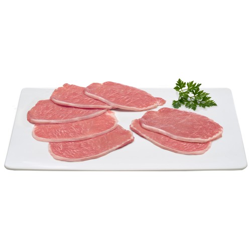 ALCAMPO CULTIVAMOS LO BUENO Cintas de lomo finas de cerdo Duroc , bandeja 200 g.