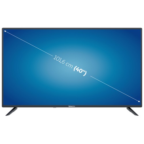 Televisión 101,06cm (40") LED SELECLINE 40S221B FULL HD, SMART TV, WIFI, TDT HD, USB reproductor, 2HDMI.