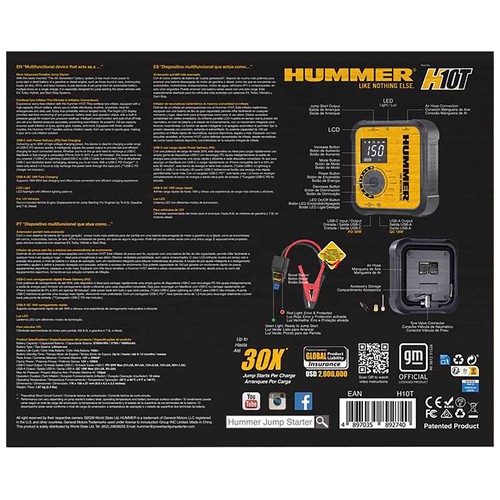 Arrancador 10000 ah y compresor 150 psi. HUMMER