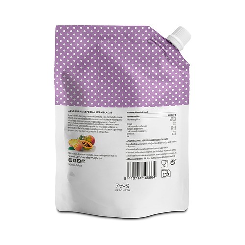Azúcar especial para mermeladas AZUCARERA bolsa 750 g.  