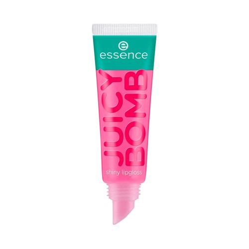 ESSENCE Juicy bomb tono 102 Witty watermelon Brillo de labios con acabado brillante y fragancia afrutada.
