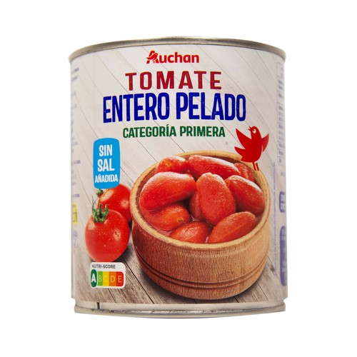 PRODUCTO ALCAMPO Tomate pelado entero lata de 480 g.
