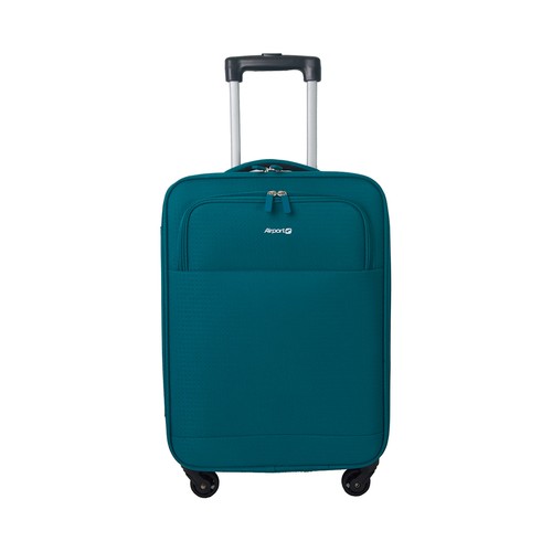 Maleta de cabina tipo trolley  4 ruedas air soft  55cm azul pato. AIRPORT