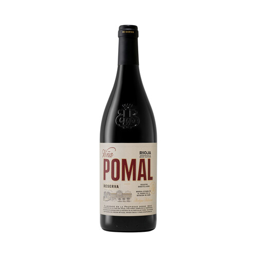 VIÑA POMAL Vino tinto reserva con D.O. Ca. Rioja botella de 75 cl.