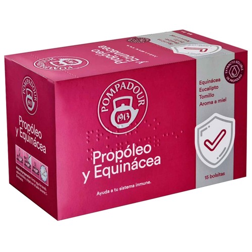 POMPADOUR Infusión de propóleo y equinácea 15 uds. 30 g.