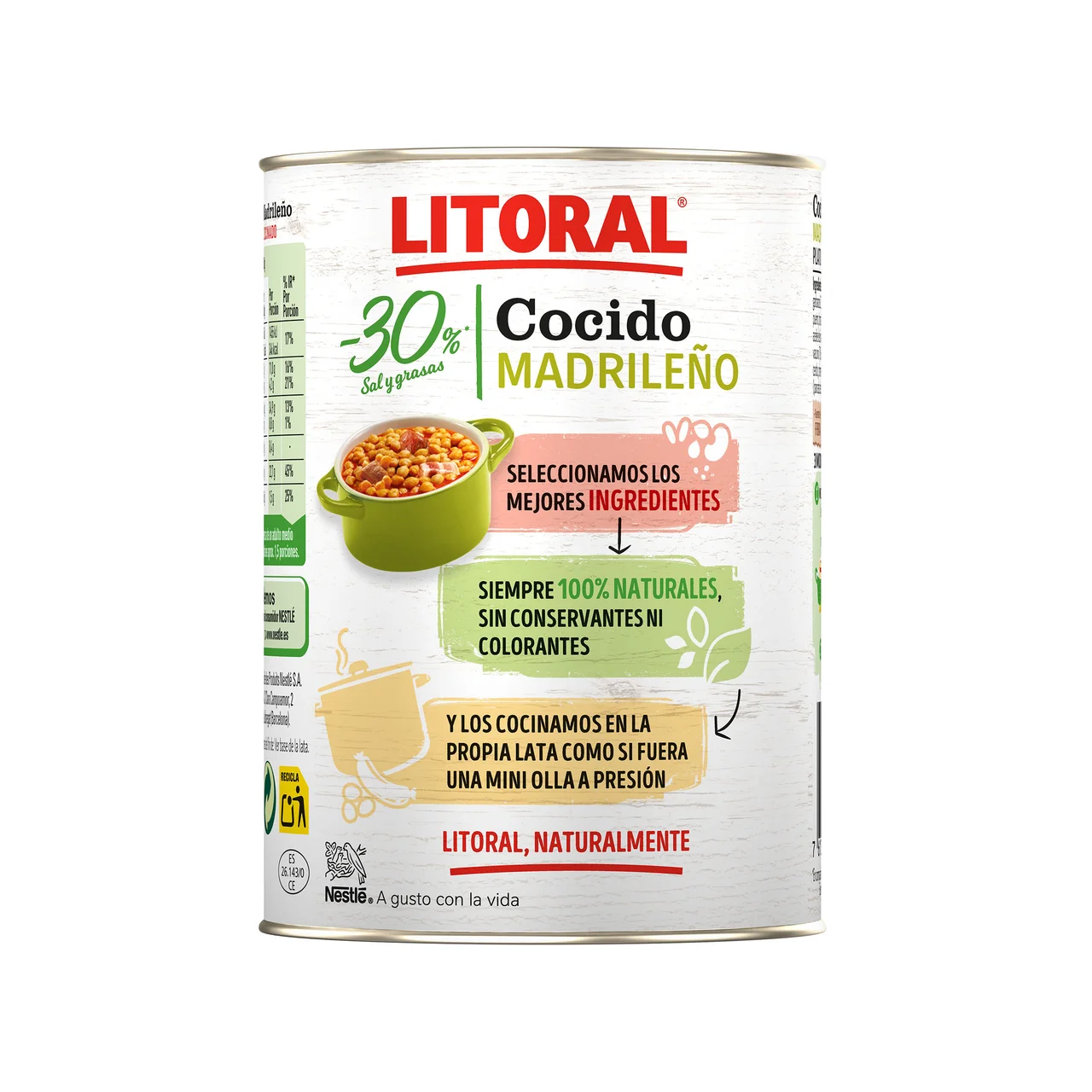 Cocido Madrileño - 30 % sal y grasas 425 g.