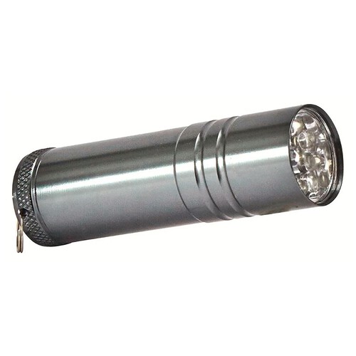 Linterna de aluminio 9 led, PRODUCTO ALCAMPO.
