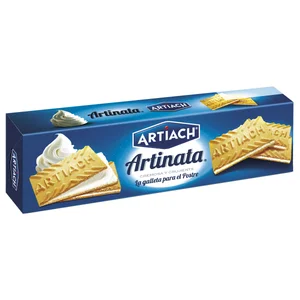 ARTIACH Artinata Galletas de barquillo rellena con nata 210 g.