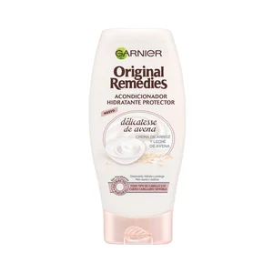 ORIGINAL REMEDIES Acondicionador hidratante y protector, para todo tipo de cabellos incluso sensibles ORIGINAL REMEDIES Delicatesse de Garnier 250 ml.