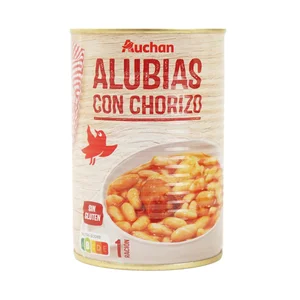 PRODUCTO ALCAMPO Alubias con chorizo PRODUCTO ALCAMPO 430 g.