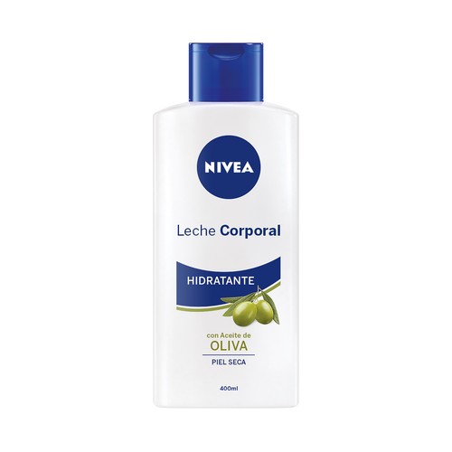 NIVEA Leche corporal hidratante con aceite de oliva para pieles secas 400 ml.