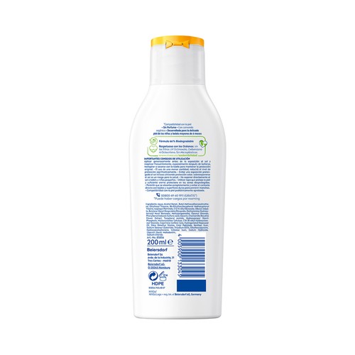 NIVEA Sun kids sensitive Loción solar especial para niños, con factor de protección 50+ (muy alto) 200 ml.