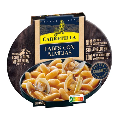 CARRETILLA Fabes con almejas gourmet CARRETILLA 350 g.