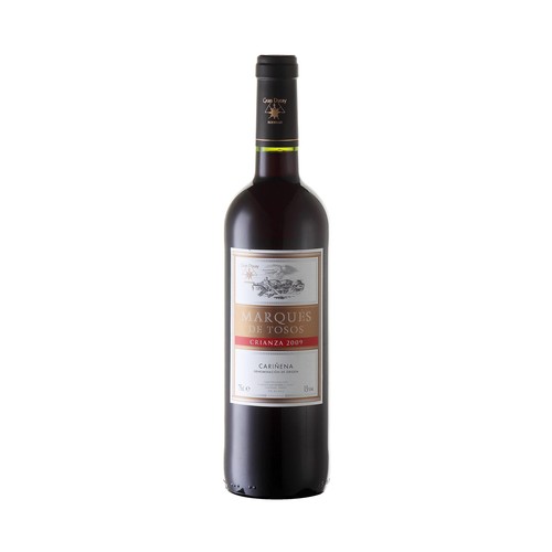MARQUÉS DE TOSOS  Vino tinto crianza con D.O. Cariñena MARQUÉS DE TOSOS botella de 75 cl.