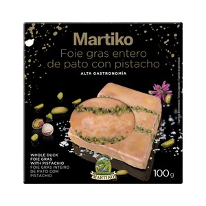 Imagen de MARTIKO Foie gras de pato entero con pistacho 100 g.