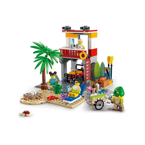 Base de Socorristas en la Playa con 211 piezas, LEGO CITY 60328.