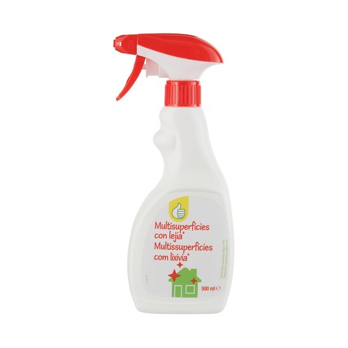PRODUCTO ECONÓMICO ALCAMPO Limpiador multisuperficies con lejía 500 ml.