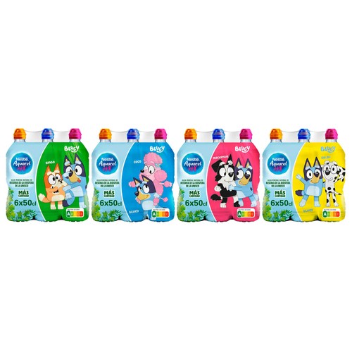 NESTLÉ Aquarel Agua mineral con tapón sport pack 6 uds. x 50 cl.