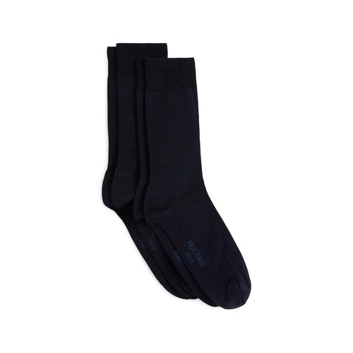 Lote de 2 pares de calcetines de Hilo de Escocia para hombre INEXTENSO, talla 43/46.