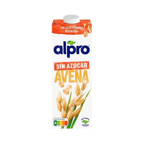 ALPRO Bebida de avena 100% vegetal, sin azúcar ni edulcorantes  1 l