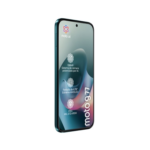 Smartphone MOTOROLA Moto G77 Shaded Spruce color verde, 5G, 256GB + 8GB Ram, pantalla 17,22cm (6,78")