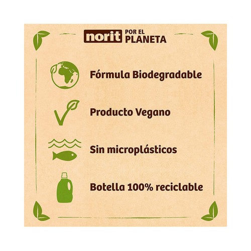NORIT Detergente bebe sin alérgenos para pieles sensibles o atópicas 32 lav. 1125 ml.