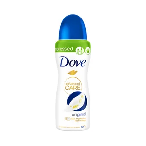 DOVE Desodorante en spray para mujer, sin alcohol y con 1/4 de crema hidratante DOVE Original advanced care 150 ml.