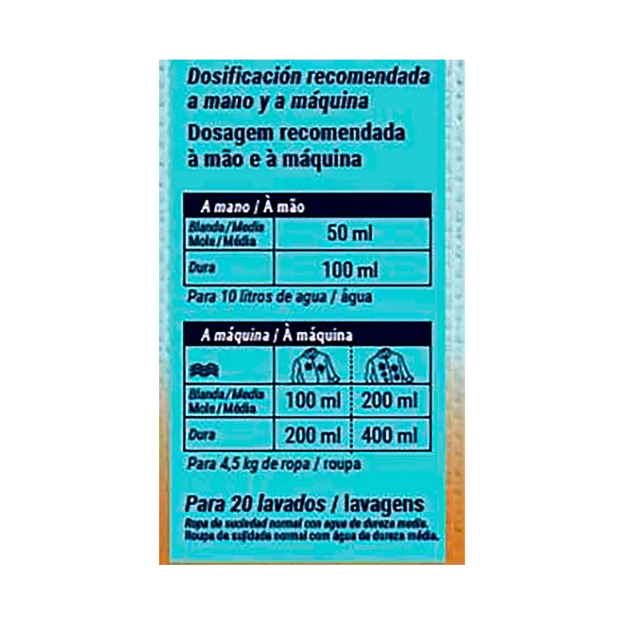 Lejía lavadora densa 2 l.