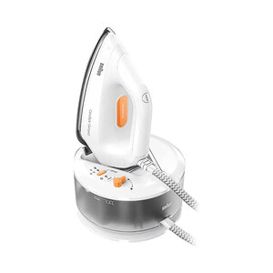 Centro de planchado BRAUN CareStyle Compact IS2132WH, suela FreeGlide 3D, presión de 5,5 bar.